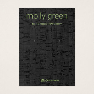 Modern Cork Earring Jewelry Display Card