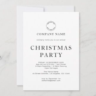 Modern Corporate Any Color Christmas Party Invitation