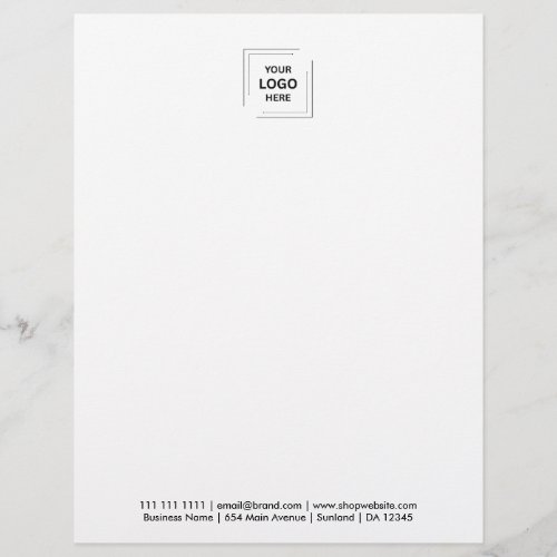 Modern Corporate Brand Business Letter Design Letterhead