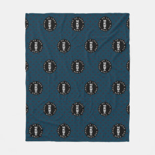 Modern Corporate Business Custom Logo Fleece Blanket