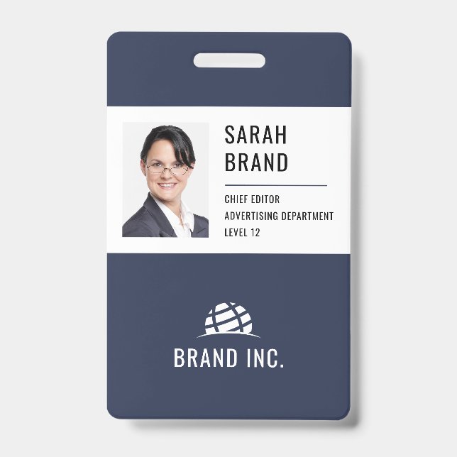 Modern Corporate Business ID Badge (Front)