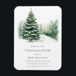 Modern Corporate Christmas Party Invitation  Magnet<br><div class="desc">Elegant Modern Corporate Christmas Holiday Party Invitation

See matching collection in Niche and Nest Store</div>