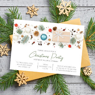Modern Corporate Christmas Party Minimalist Chic Invitation