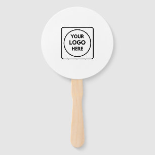 Modern Corporate   Custom Business Logo Promo Hand Fan