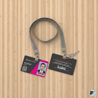 Modern Corporate Employee Photo ID Badge - Custom