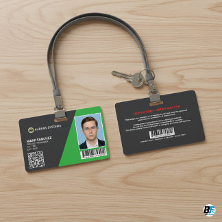 Modern Corporate Employee Photo ID Badge - Custom