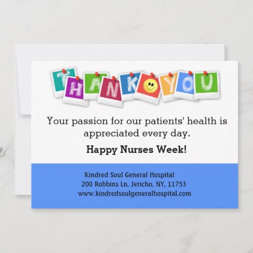 Modern Corporate  Happy Nurses Week Holiday Card