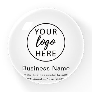 Modern Corporate Logo Custom Business Details Paperweight