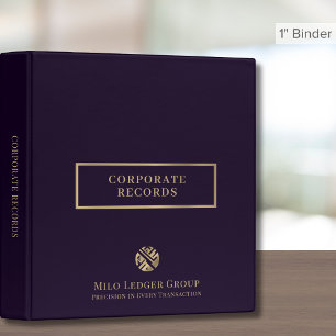 Modern Corporate Records Binder