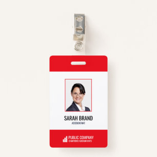 Modern Corporate Staff Employee Business ID Badge