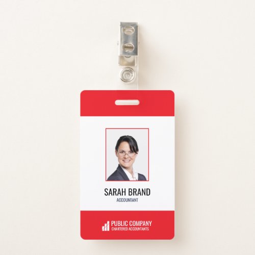 Modern Corporate Staff Employee Business ID Badge