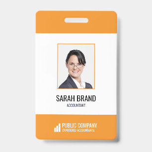 Modern Corporate Staff Employee Business ID Badge