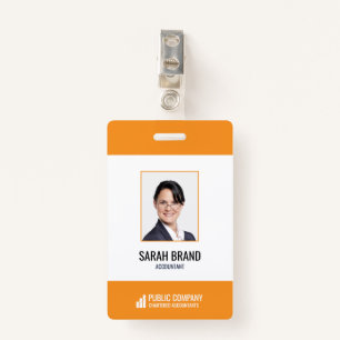 Modern Corporate Staff Employee Business ID Badge