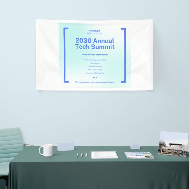 Modern Corporate Tech Summit Event Banner - 2030 A (Tradeshow)