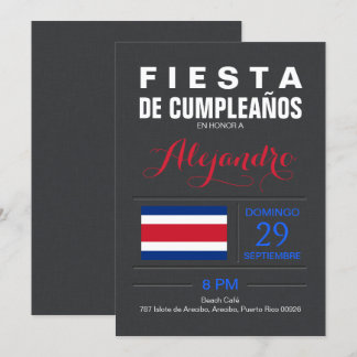 Modern: Costa Rica Party Invitation