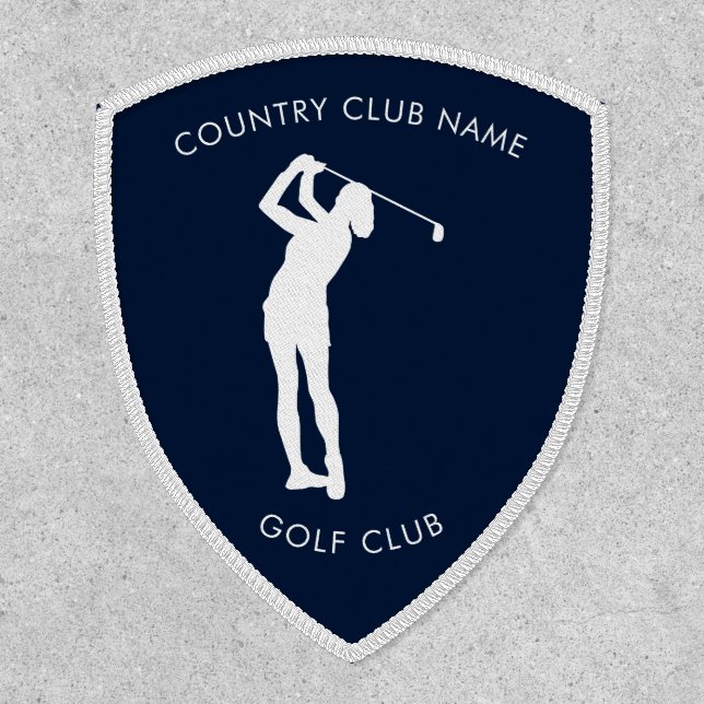 Modern Country Club Sport Team Swag Custom Patch (Front)