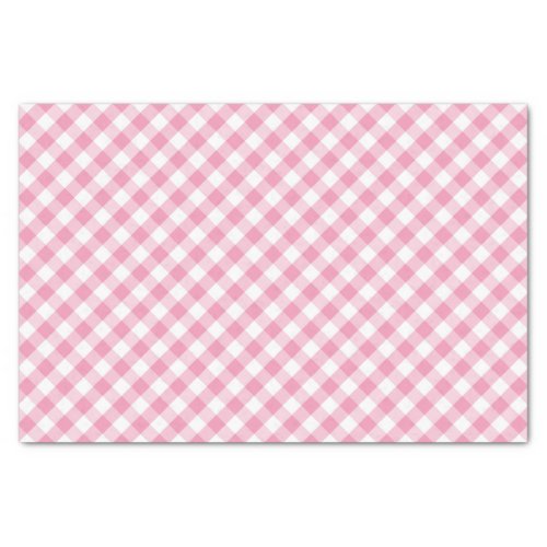 Modern Country Gingham Check Pattern Tissue Paper