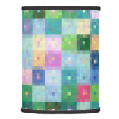 Modern country quilt pixel block art lamp shade (Right)