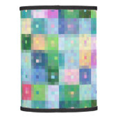 Modern country quilt pixel block art lamp shade (Back)
