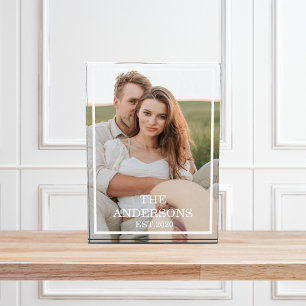 Modern Couple Collage Photo & Minimal Family Gift