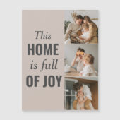 Modern Couple Family Photo & Family Quote (Front)