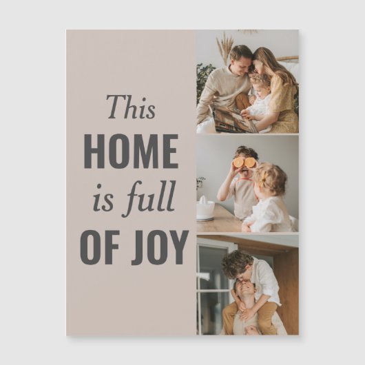 Modern Couple Family Photo & Family Quote (Front)