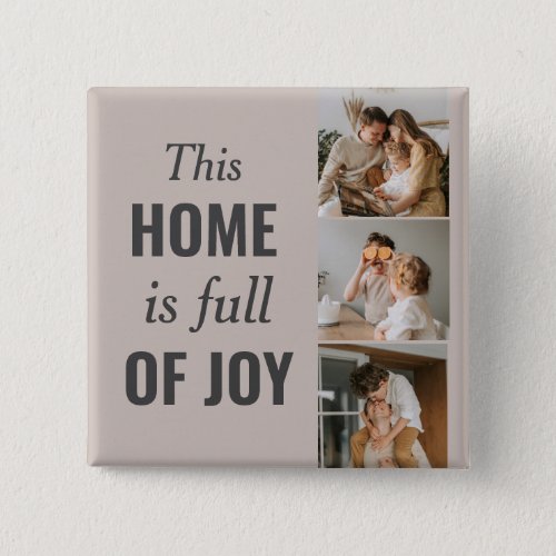 Modern Couple Family Photo  Family Quote Button