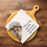 Modern Couple Family Photo & Family Quote Gift Kitchen Towel<br><div class="desc">Modern Couple Family Photo & Family Quote Gift</div>
