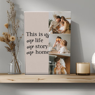 Modern Couple Family Photo & Family Quote Lovely