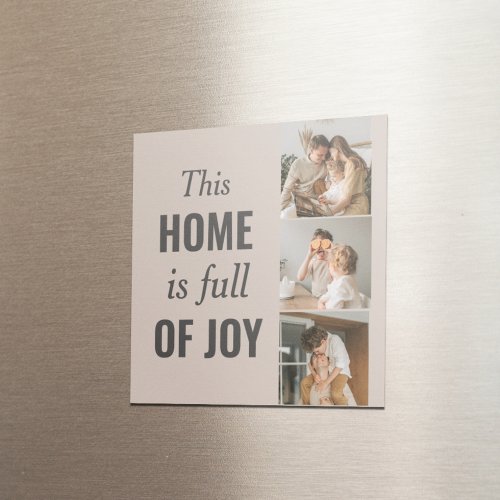 Modern Couple Family Photo  Family Quote Magnet