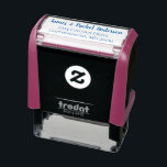Modern Couple Personalized Couples Return Address Self-inking Stamp<br><div class="desc">Easy to edit clear self inking stamp with a couple's name and street address you can change by clicking on the "Personalize" button above. Perfect for the return address on thank you cards,  we've moved notifications,  and letters.</div>