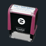 Modern Couple Personalized Couples Return Address Self-inking Stamp<br><div class="desc">Easy to edit clear self inking stamp with a couple's name and street address you can change by clicking on the "Personalize" button above. Perfect for the return address on thank you cards,  we've moved notifications,  and letters.</div>