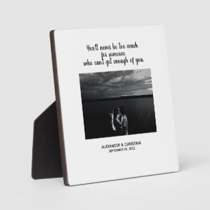 Modern Couple Personalized Love Quote Plaque