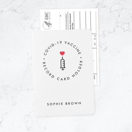 Modern Covid_19 Vaccination Record Card Holder
