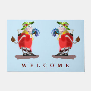 Modern Cow Doormat