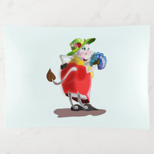 Modern Cow Trinket Tray