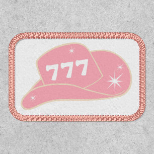 Modern Cowgirl Hat 777 Angel Number Patch