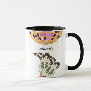 Modern Cowgirl Legs Cowboy Disco Ball Mug