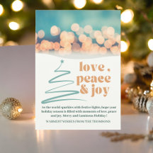 Modern Cozy Festive Love Peace Joy