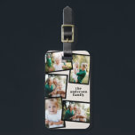 Modern cream black multi photo family elegant gift luggage tag<br><div class="desc">Modern cream and black multi photo family stylish elegant design. Ideal thoughtful birthday,  Mothers day,  Fathers day,  or Christmas day gift.</div>