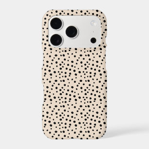 Modern Cream Polka Dot iPhone 17 Pro Case