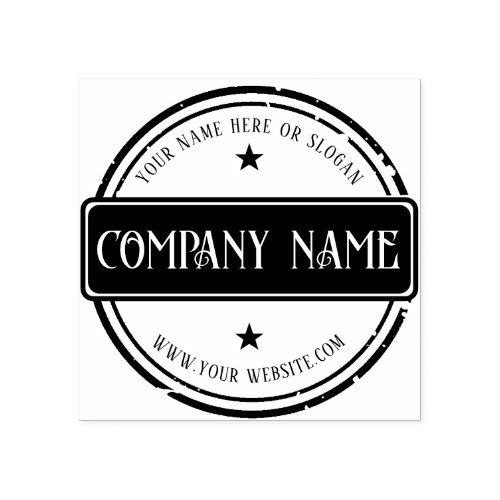 Modern Create your own business Logo Company Name Rubber Stamp