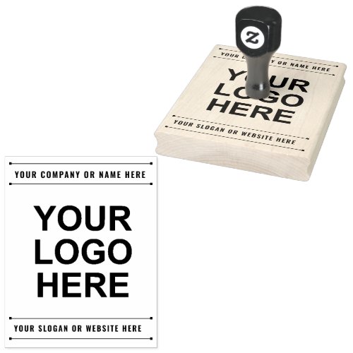 Modern Create your own business Logo rubber stamp