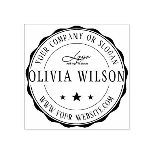 Modern  Create your own business Logo rubber stamp