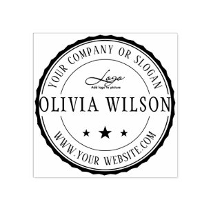 Modern  Create your own business Logo rubber stamp
