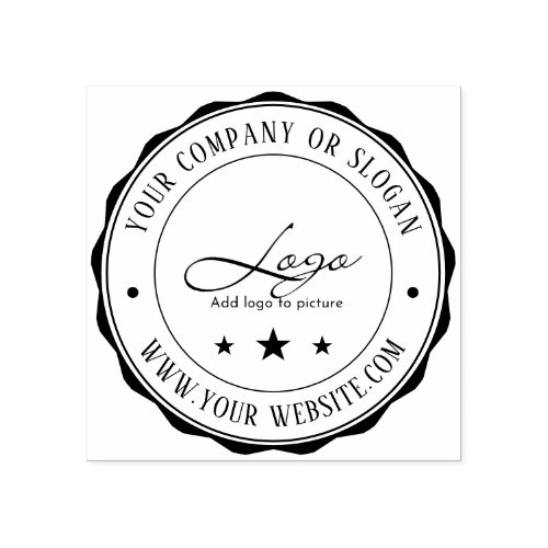 Modern Create your own business Logo rubber stamp