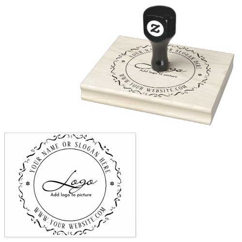 Modern  Create Your Own business Rubber Stamp