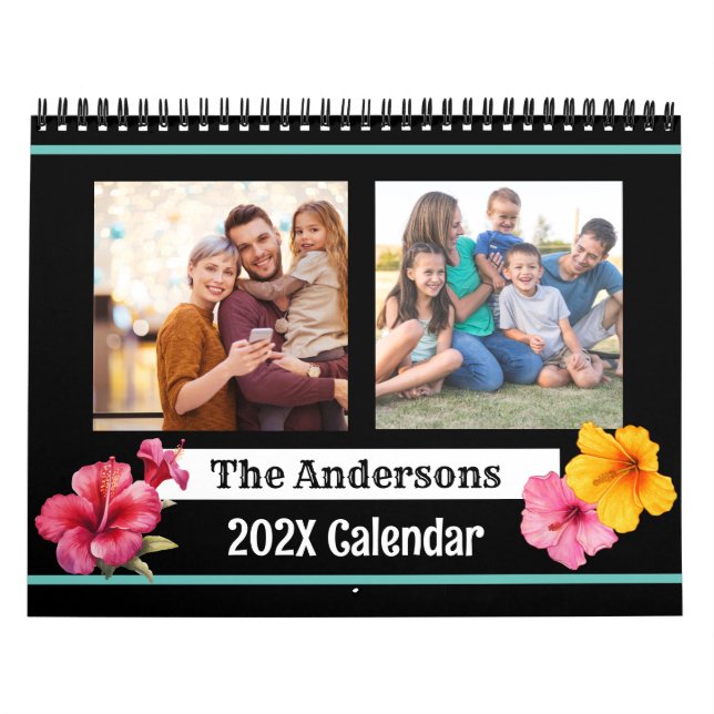 Modern Create your own Custom Family Photo Calendar (Cover)