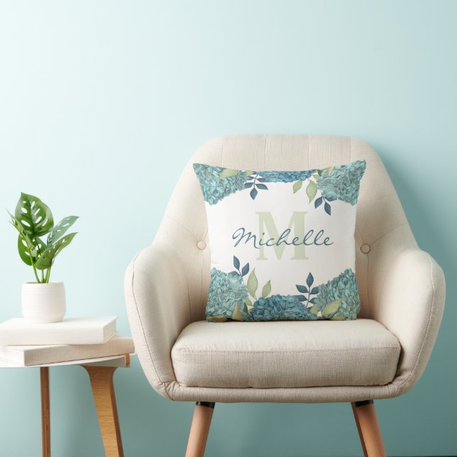 Modern Create Your Own Monogram Template Throw Pil Pillow (Chair)