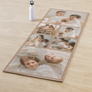 Modern Create Your Own Photo Collage Yoga Mat